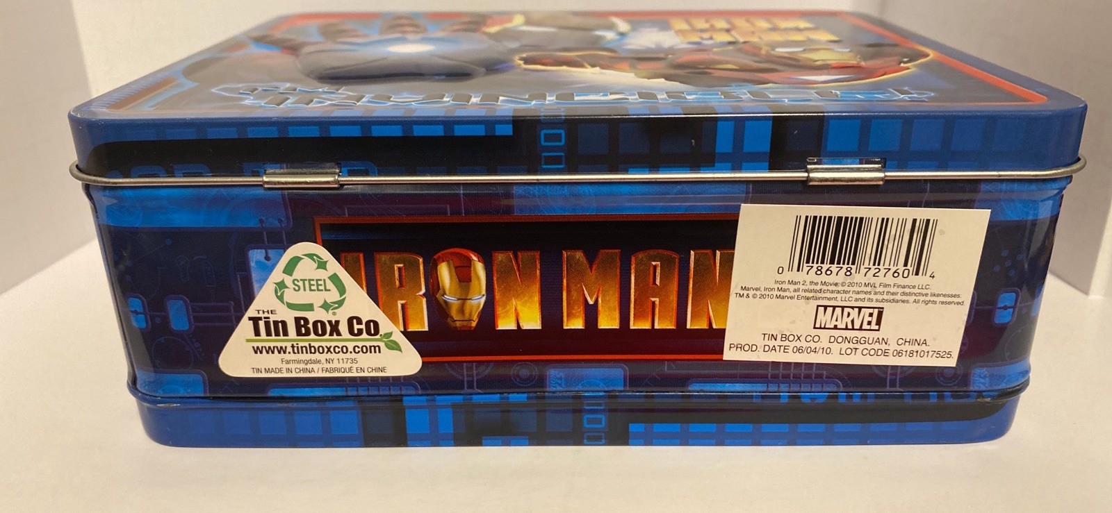 Iron Man 2 I'm Invincible Tin Box 2010 Lunch Box