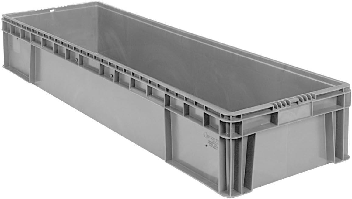 SW4815080201000 Plastic Straight Wall Storage Container Tote 48-Inch x 15-Inch x