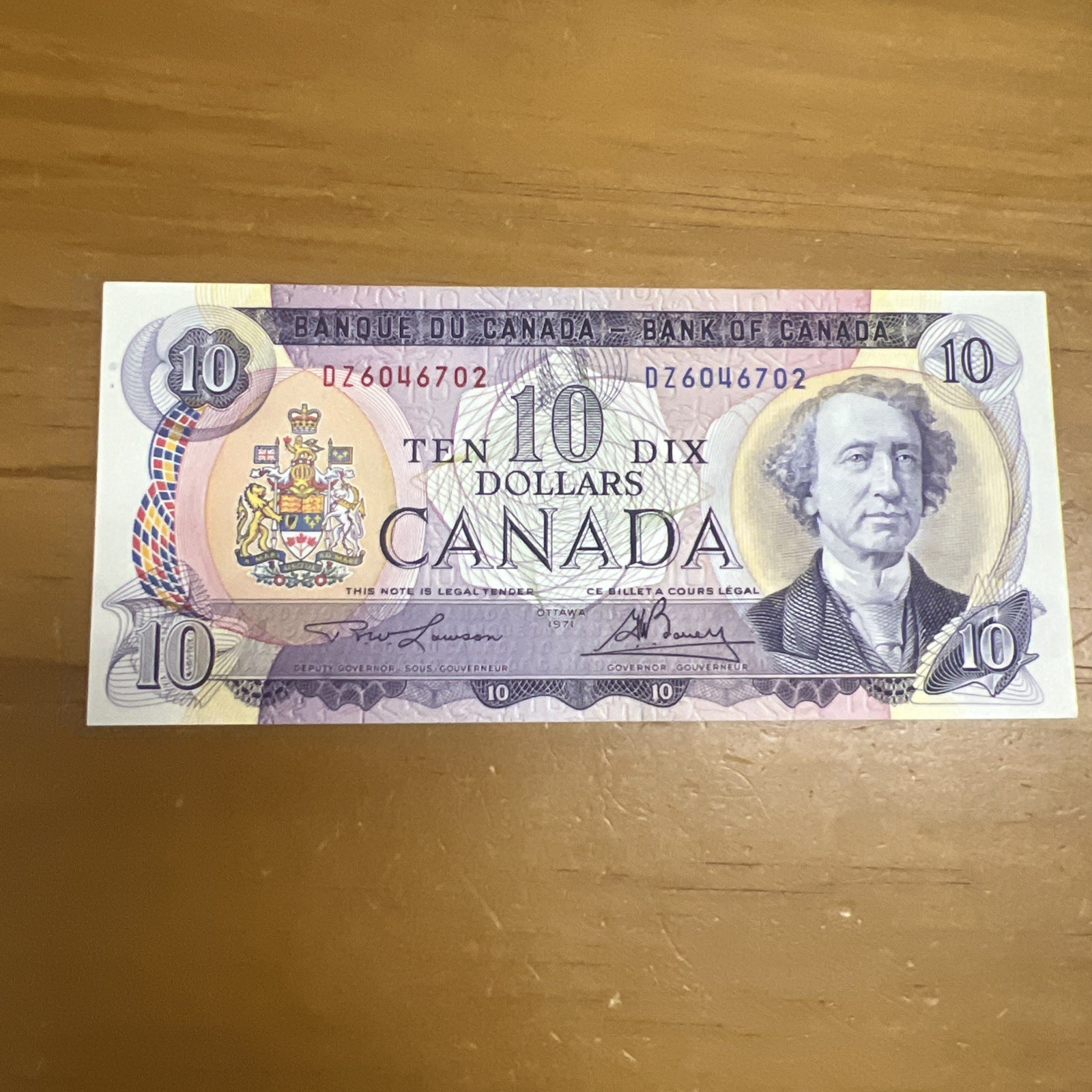 Bank Of Canada 10 Dollar Banknote P88C 1971 Unc