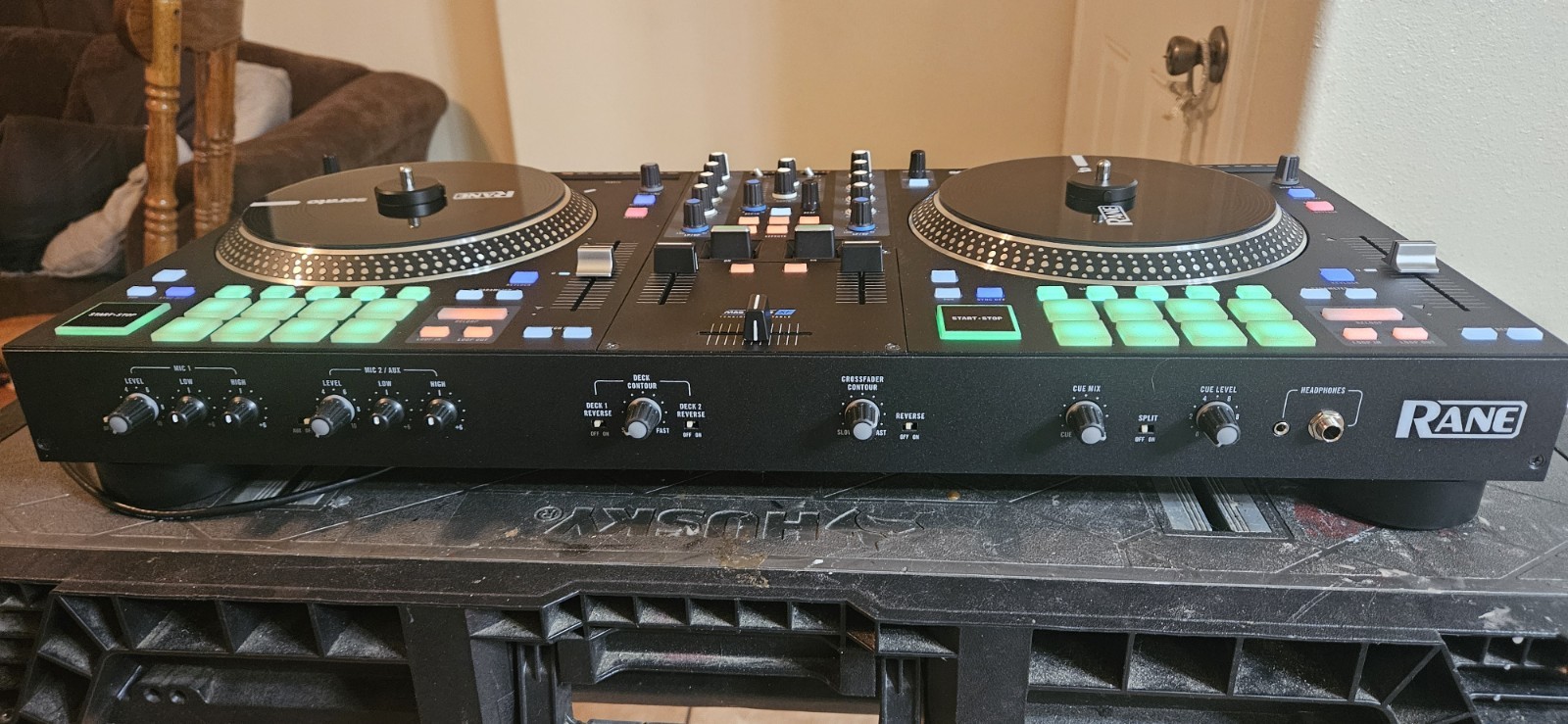 Rane ONE Double Deck DJ Controller, Motorized Platters, Serato, Tabletop