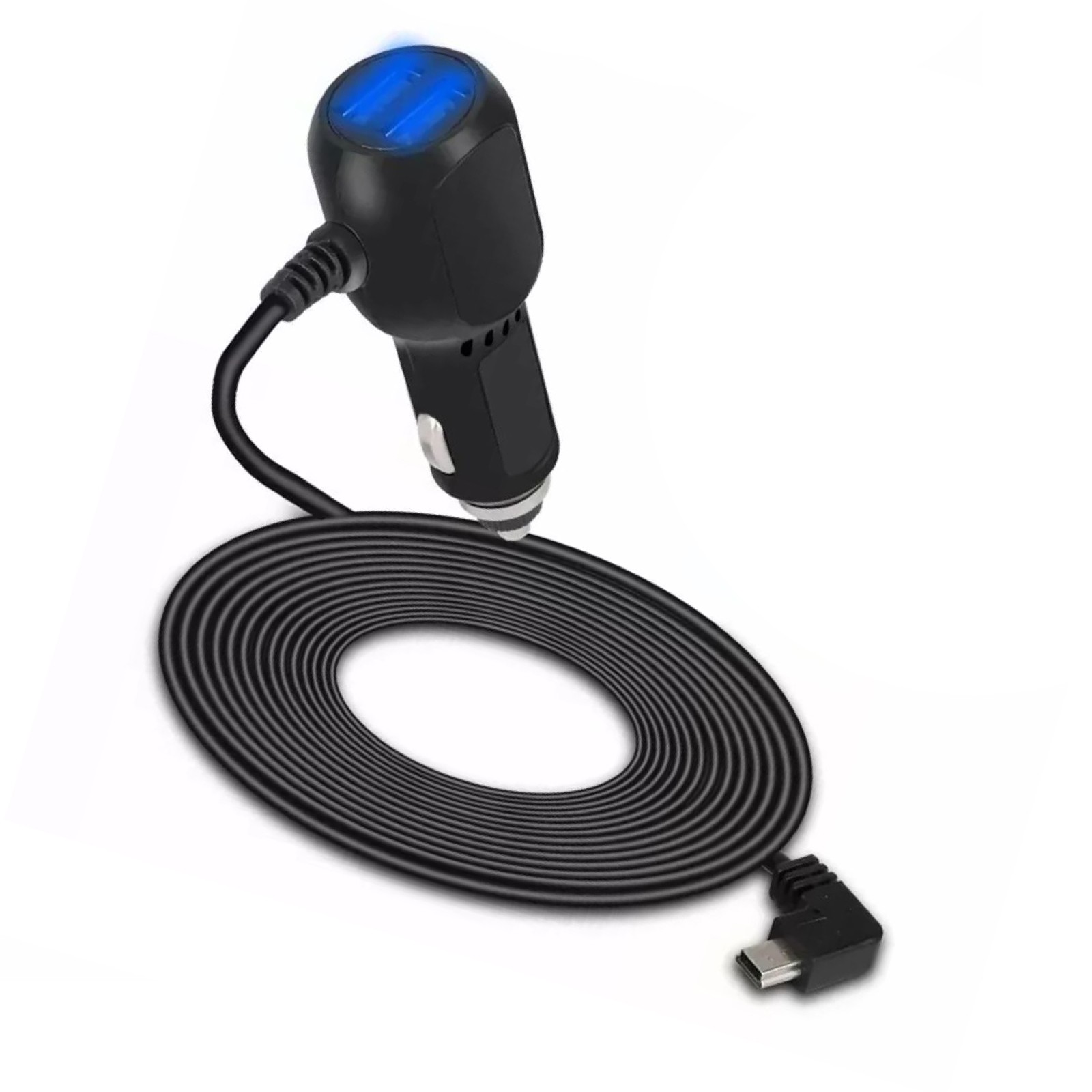 Secure USB Connection Car Charger Cable Power Cord Supply for Camera GPS