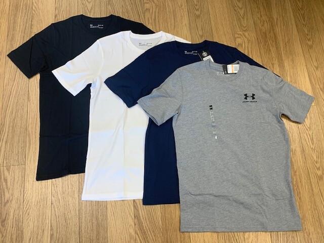 NEW - MEN'S UNDER ARMOUR HEAT GEAR WHITE S/S SHIRT, 1326799 S, M, L, XL  $22.95
