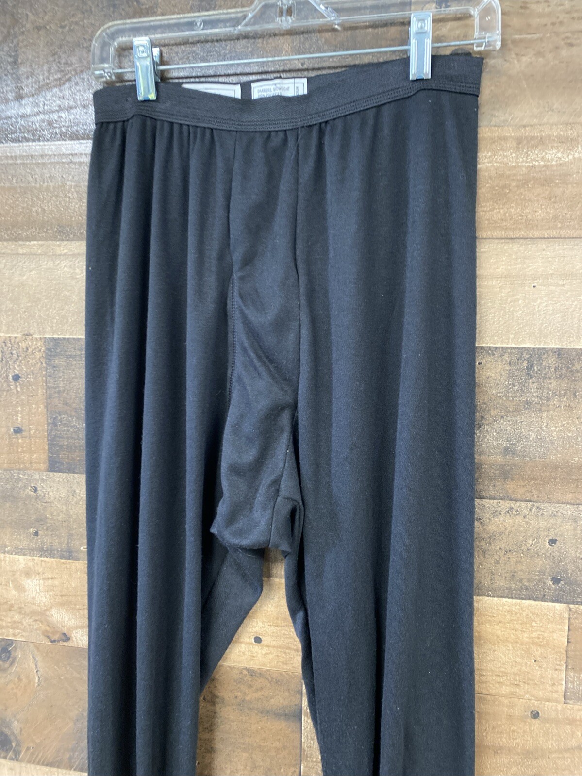 Military Lightweight Cold Weather Drawers Black Size Medium NOS