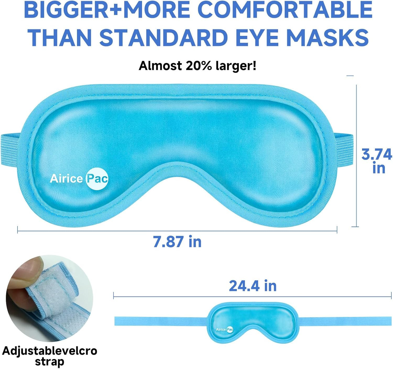 Cold Eye Mask Cooling Eye Mask for Dry Eyes, Gel Eye Mask Eye Ice Pack Reusab...