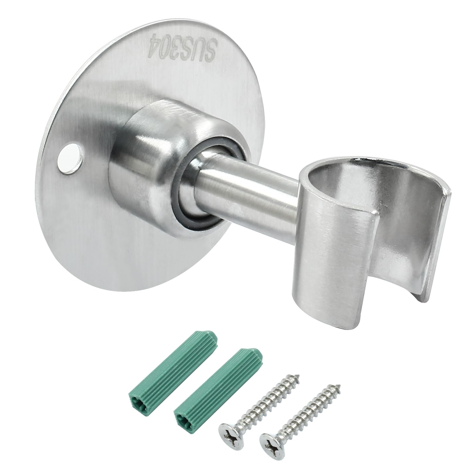 360° Adjustable Shower Head Holder Stainless Steel Handheld Shower Spray Bracket