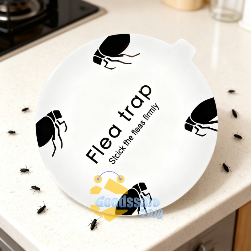 5 Pcs Flea Trap Refill Discs Replacement Glue Boards, 7.1 inch Sticky Pads
