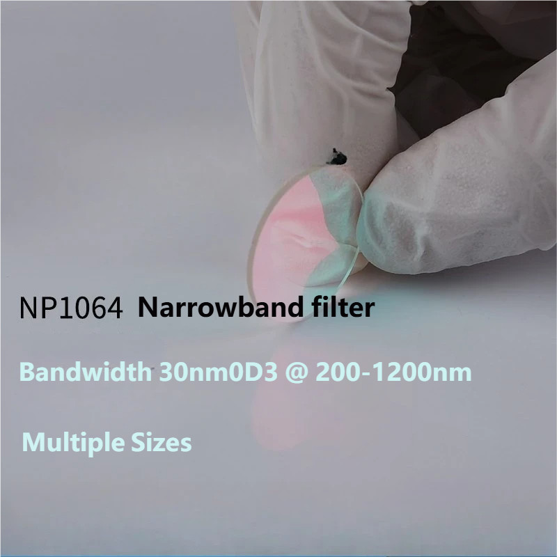 1PC NP1064 Narrow Band Filter Center 1064nm±4nm 30nm BW 90% Transmittance OD3