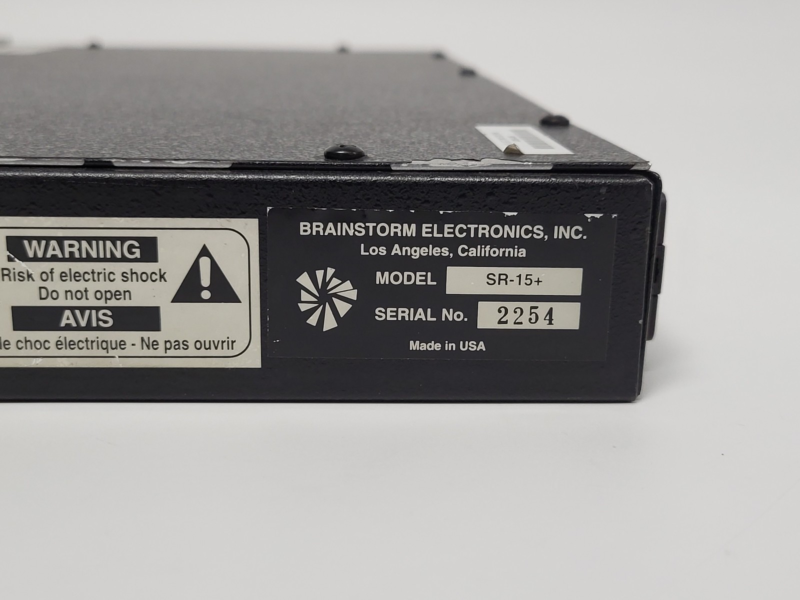 Brainstorm SR-15+ Time Code Distripalyzer (Analyzer/Distributor/Reshaper/Strip)