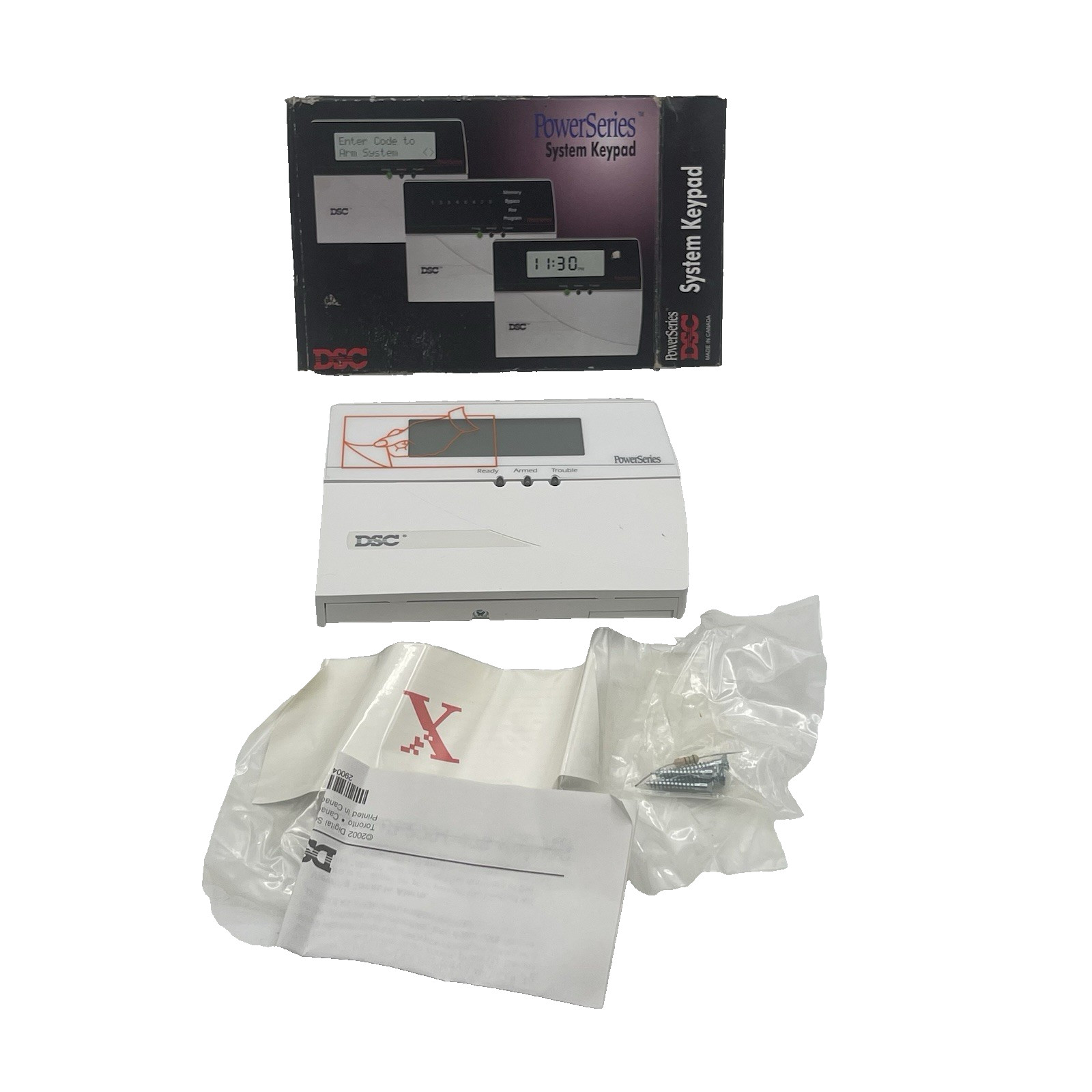 Vintage DSC PowerSeries System Keypad Alarm Control Panel 2002 New Open Box