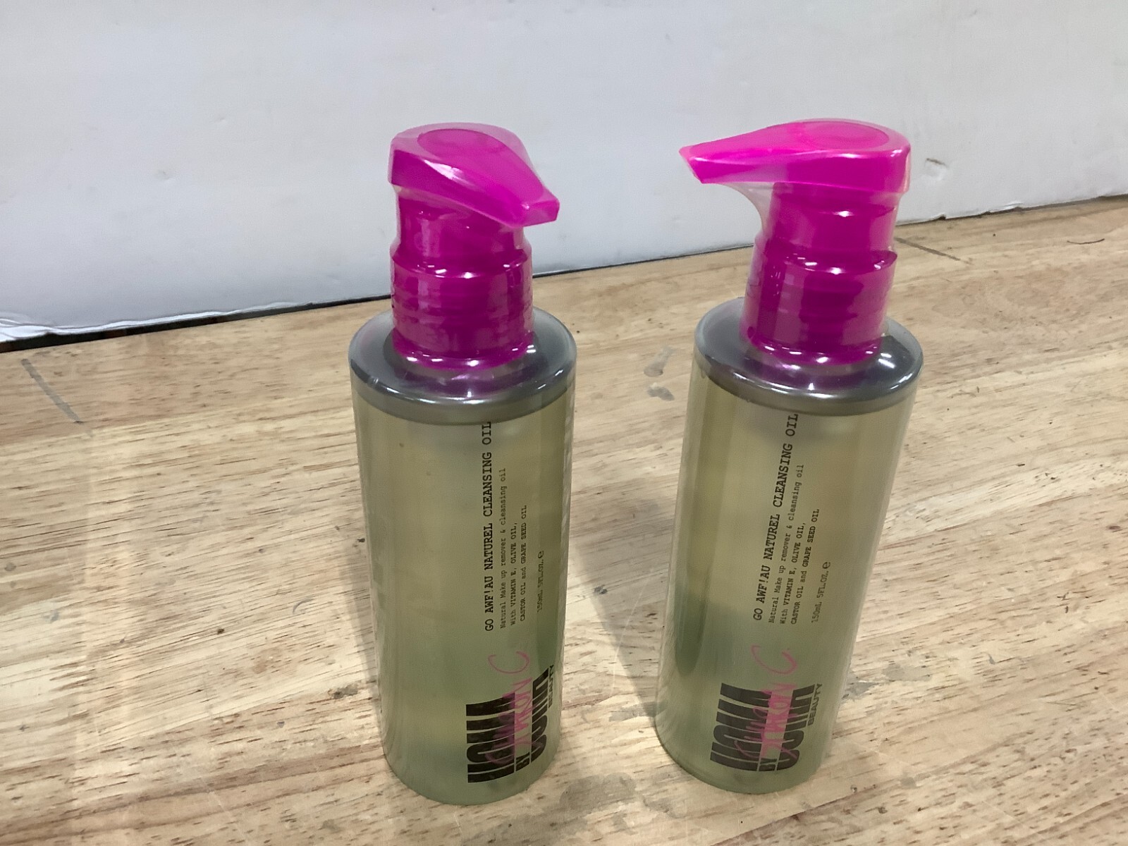 2 x UOMA By Sharon C Go Awf! Au Naturel Facial Cleansing Oil Makeup Remover 10OZ