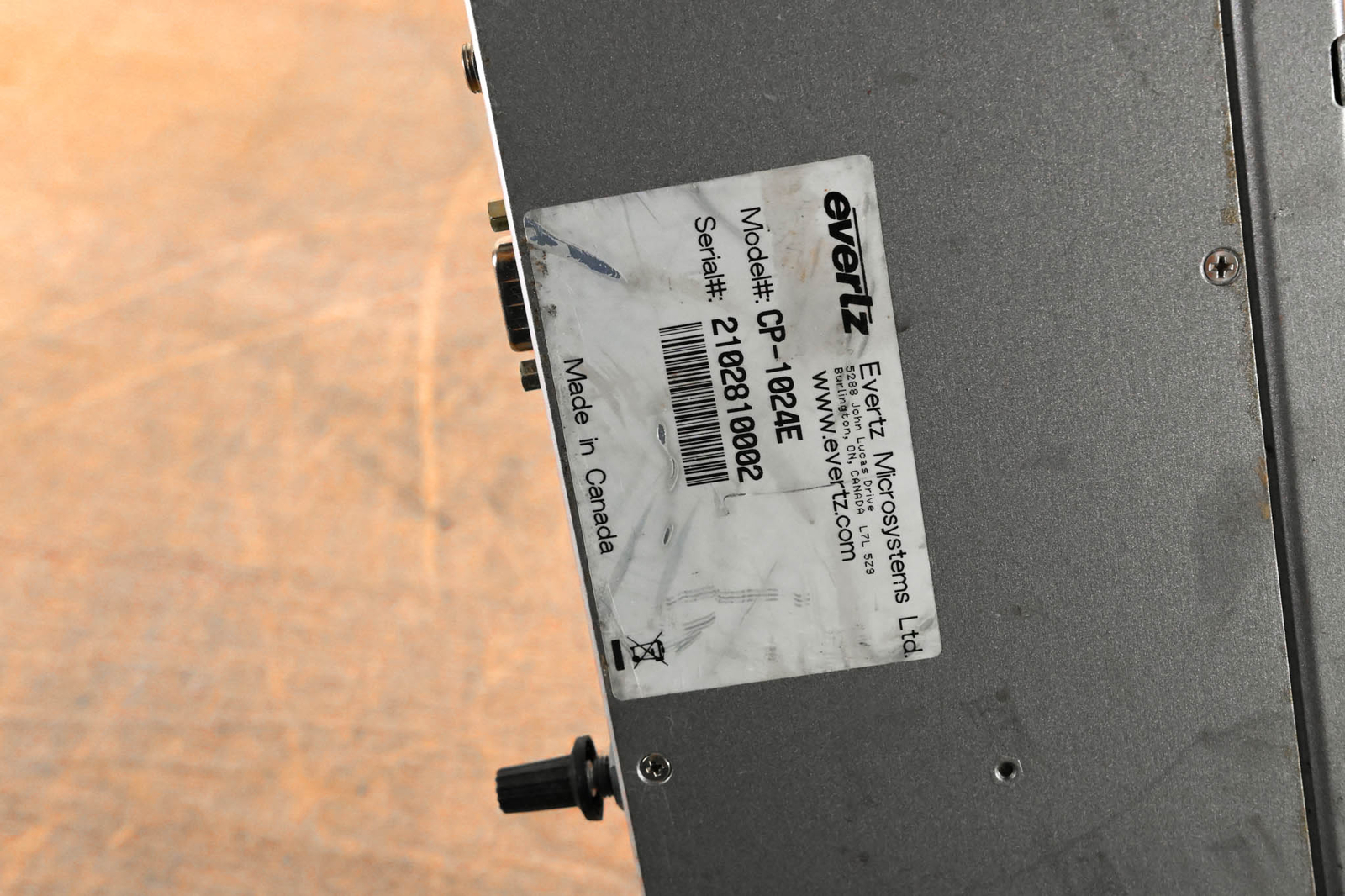 Evertz CP-1024E 24-Button XY Control Panel CG000Y7