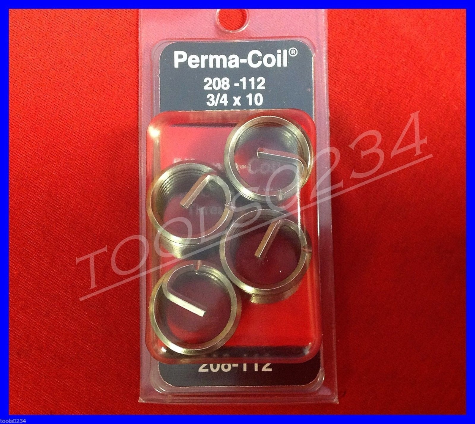 3/4-10 NC Thread Repair Inserts Perma Coil 208-112 Fits Heli Pack of 4 USA