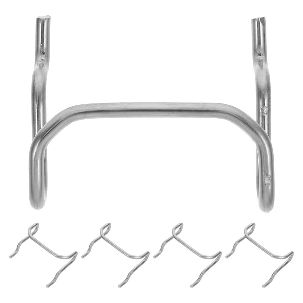 5 Pcs Stainless Pegboard Hooks Steel Wall for Hanging Heavy Duty