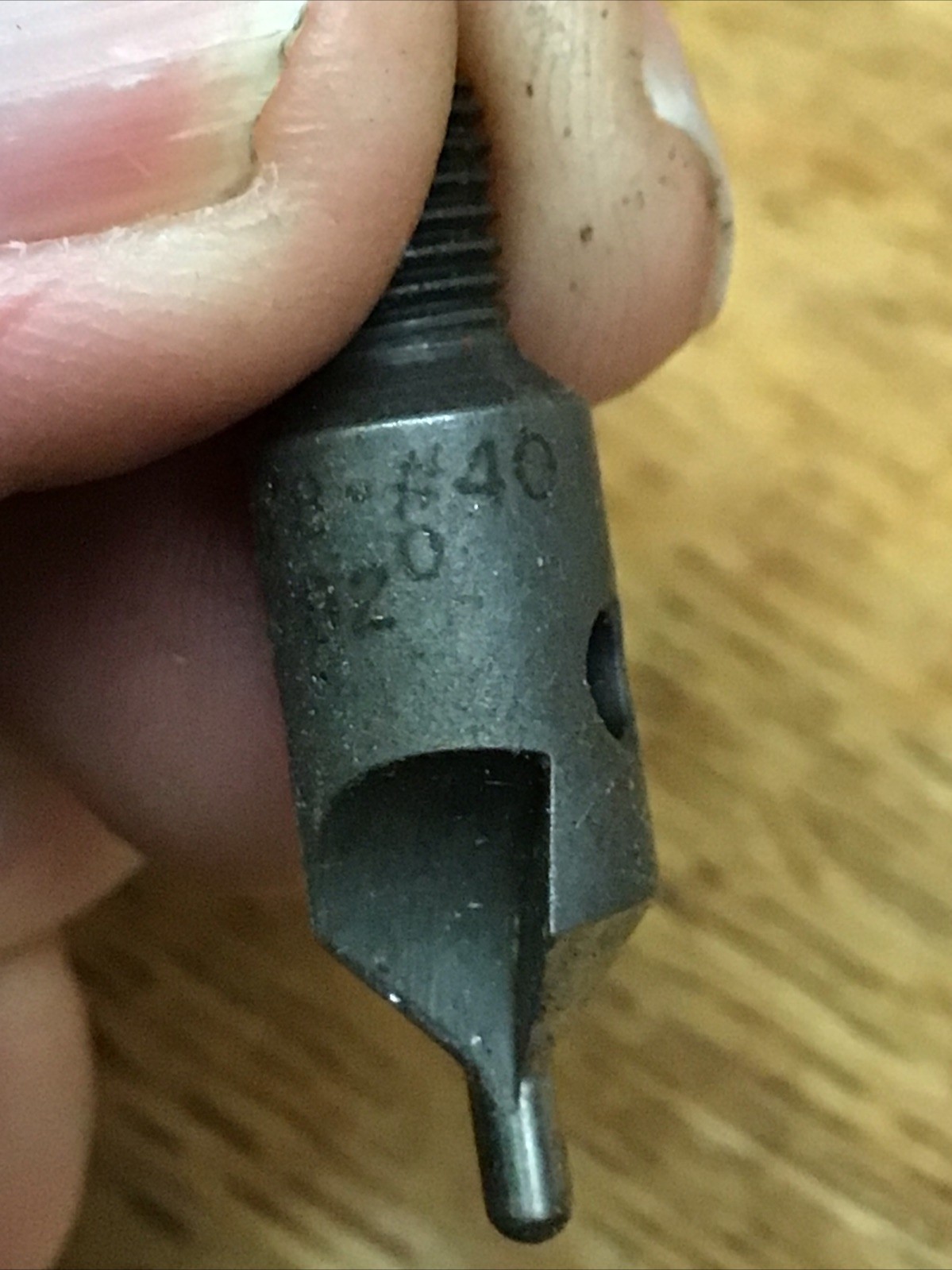 (1) Threaded Shank Stop Countersink 3/8" 82° #40 Schrillo Cat#6012-B