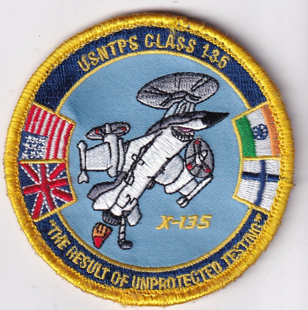 US Navy Test Pilot School Class 135 patch USA UK India Finland aviation