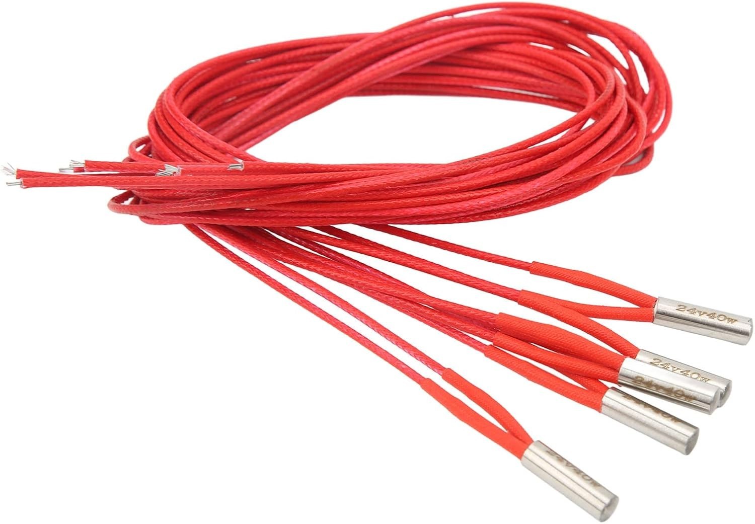 Accessory for 3D Printer, 5Pcs DC 24V 40W Heater Cartridge for 3D Printer CR-10S