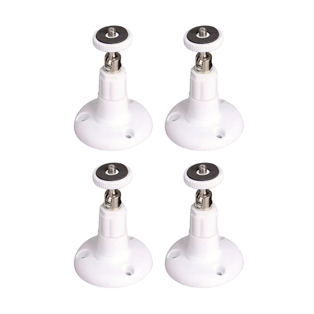 4PCS Wall Mount Bracket for Surveillance Cameras Adjustable Angle ABS Material