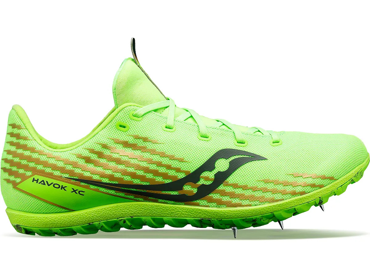 Men's Saucony Havok XC 3, Slime, 11.5 D Medium US