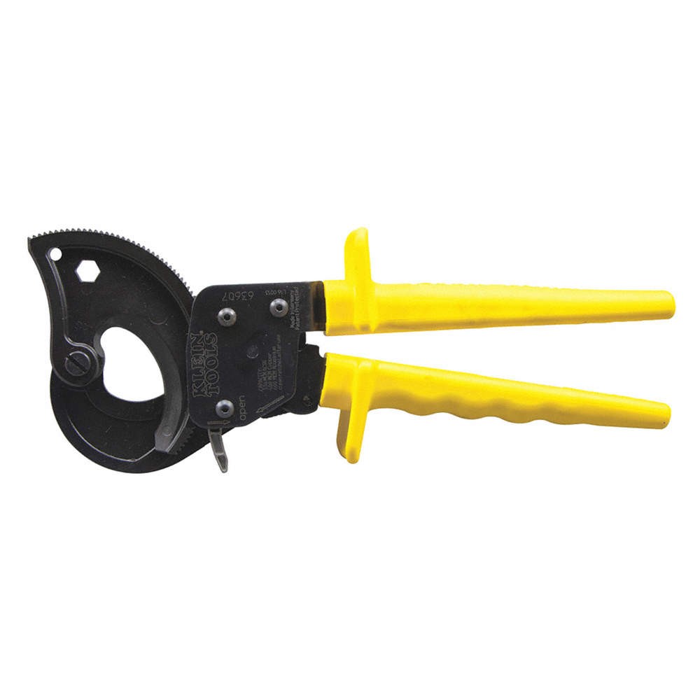 KLEIN TOOLS 63607 Ratchet Cable Cutter,Center Cut,10-1/4In 25D151