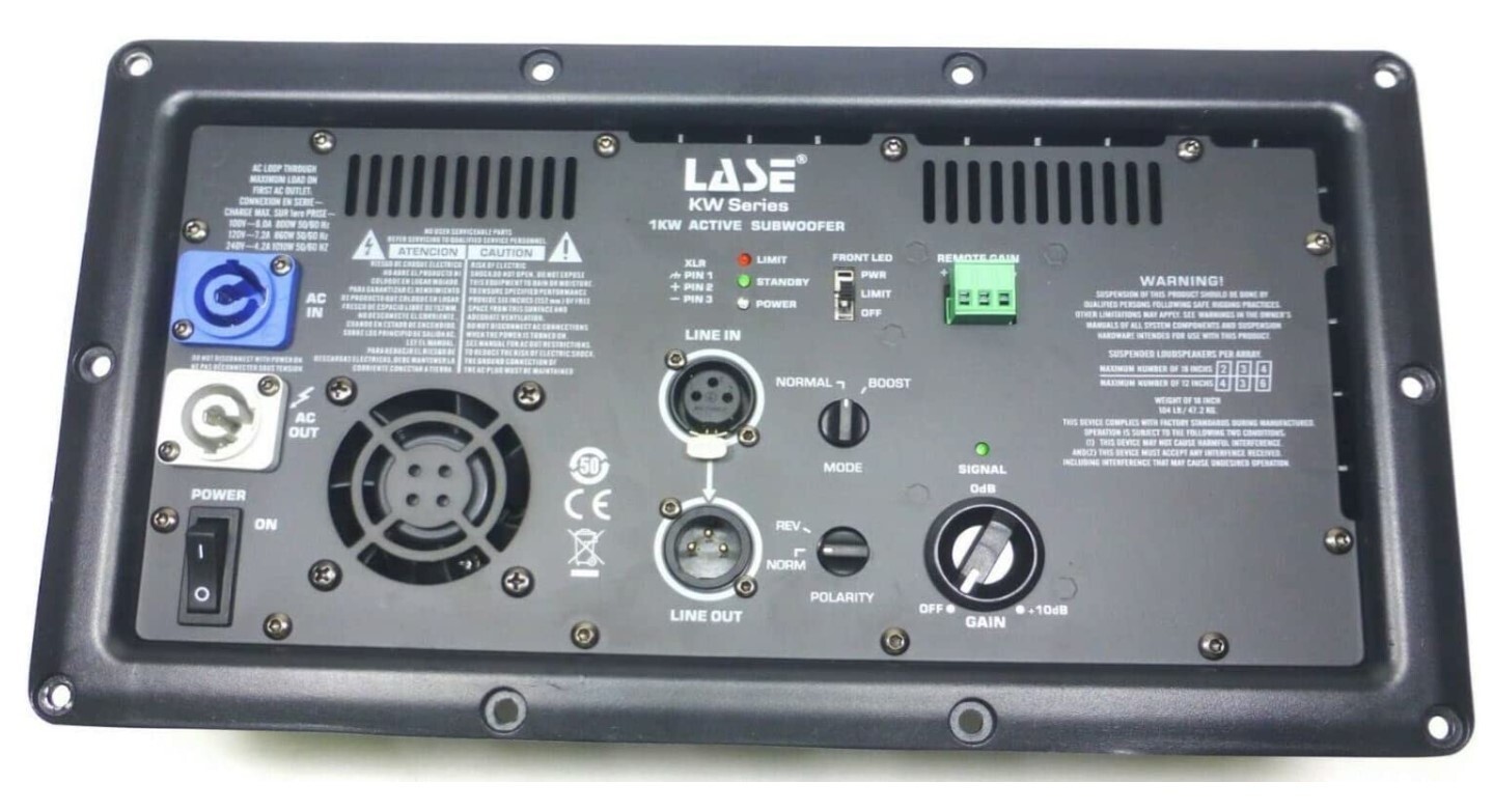 LASE Replacement Amplifier for QSC KW181, KLA181, K-Sub Module Powered Speakers.