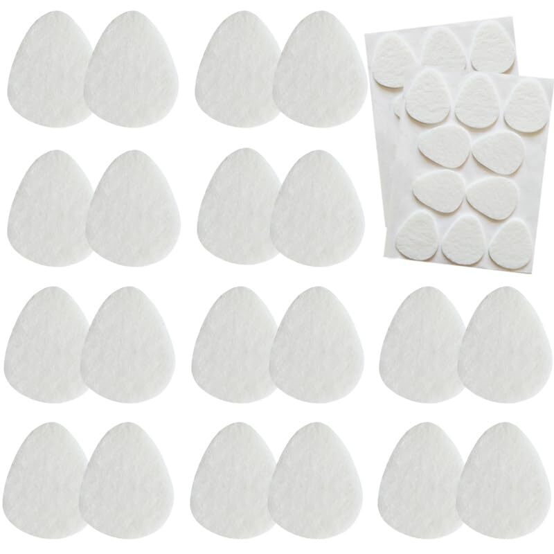 20 Pack Metatarsal Pads for Women and Men, 1/5" Thick Felt Ball of Foot Cushi...
