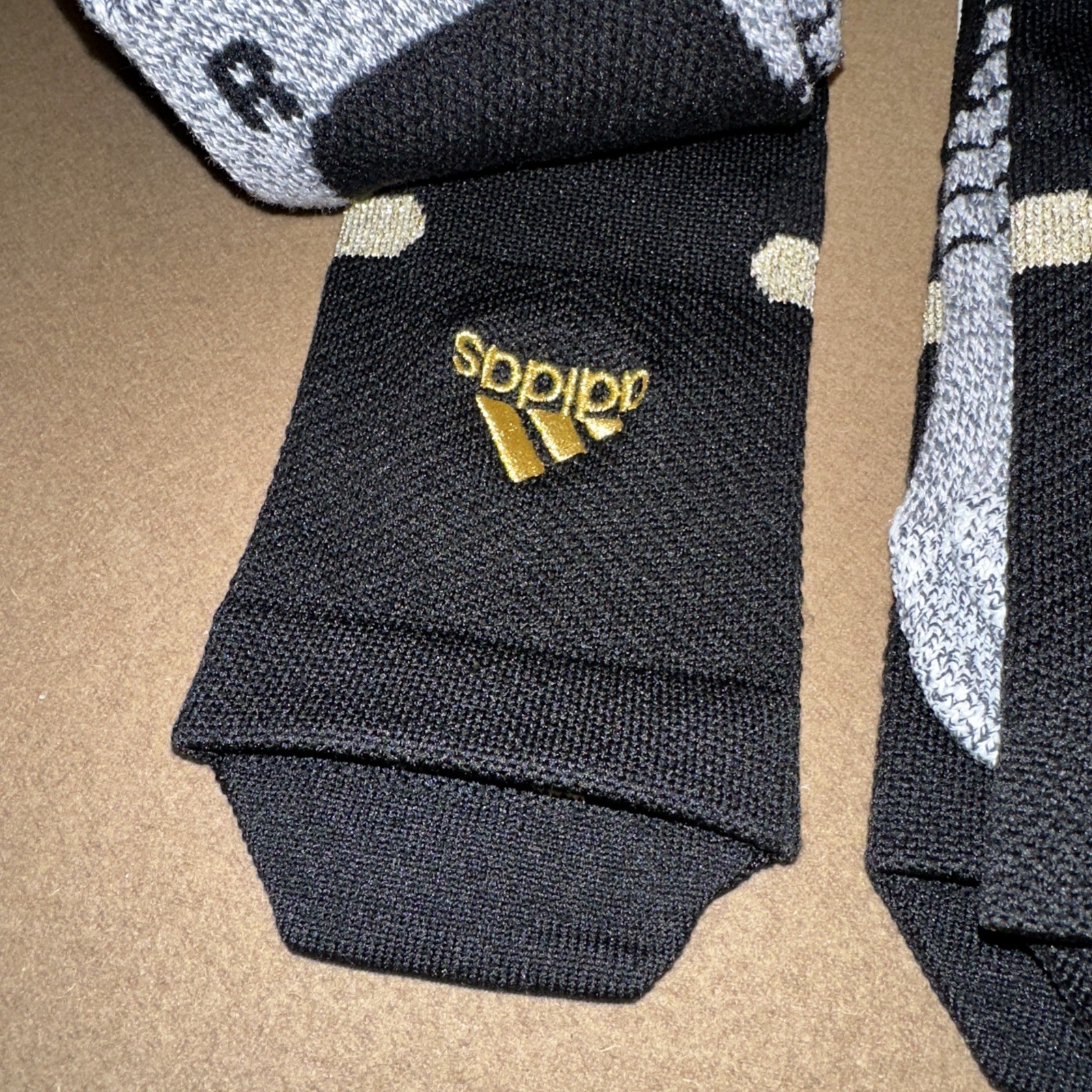 Lot Of 2 Adidas Adizero Maximum Cushioned Crew Socks Football Black Size Large