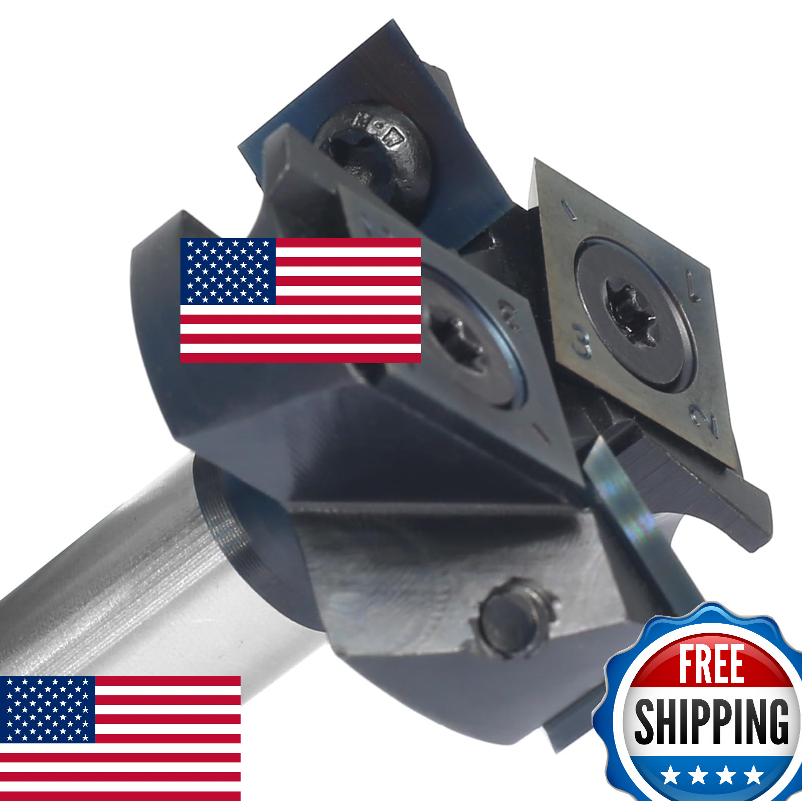 Akylin DLC CNC Spoilboard Surfacing Router Bit 1-1/2" Cut Dia. 1/2" Shank