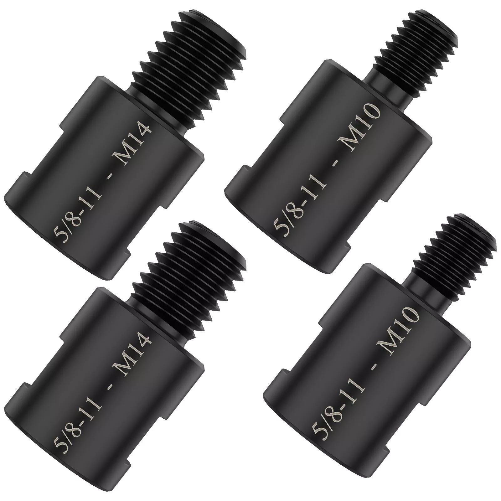 4x Adapter 5/8" 11 Female to M10/M14 Male  for Angle Grinder Electric Drill Part