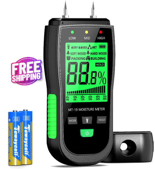 Medidor De Humedad Digital Detector De Fugas De Agua Prueba De Humedad Nuevo