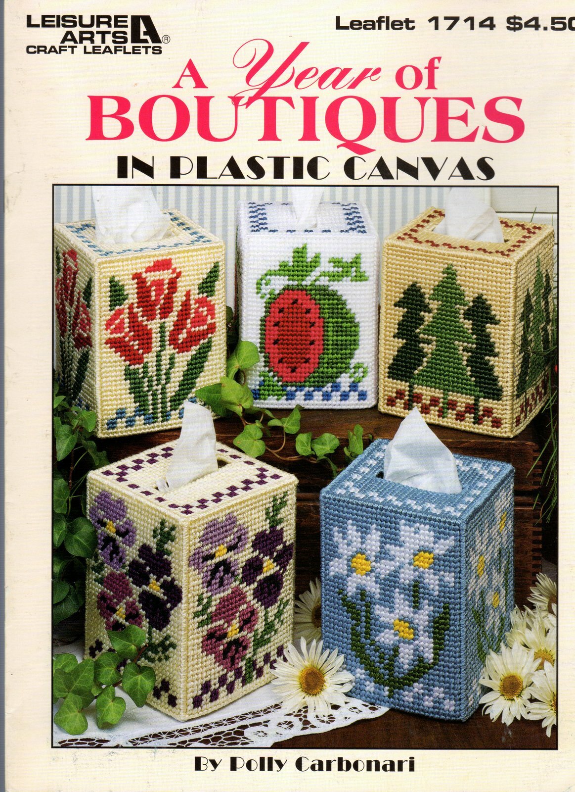 A Year of Boutiques in Plastic Canvas Leisure Arts 1714 by Polly Carbonari