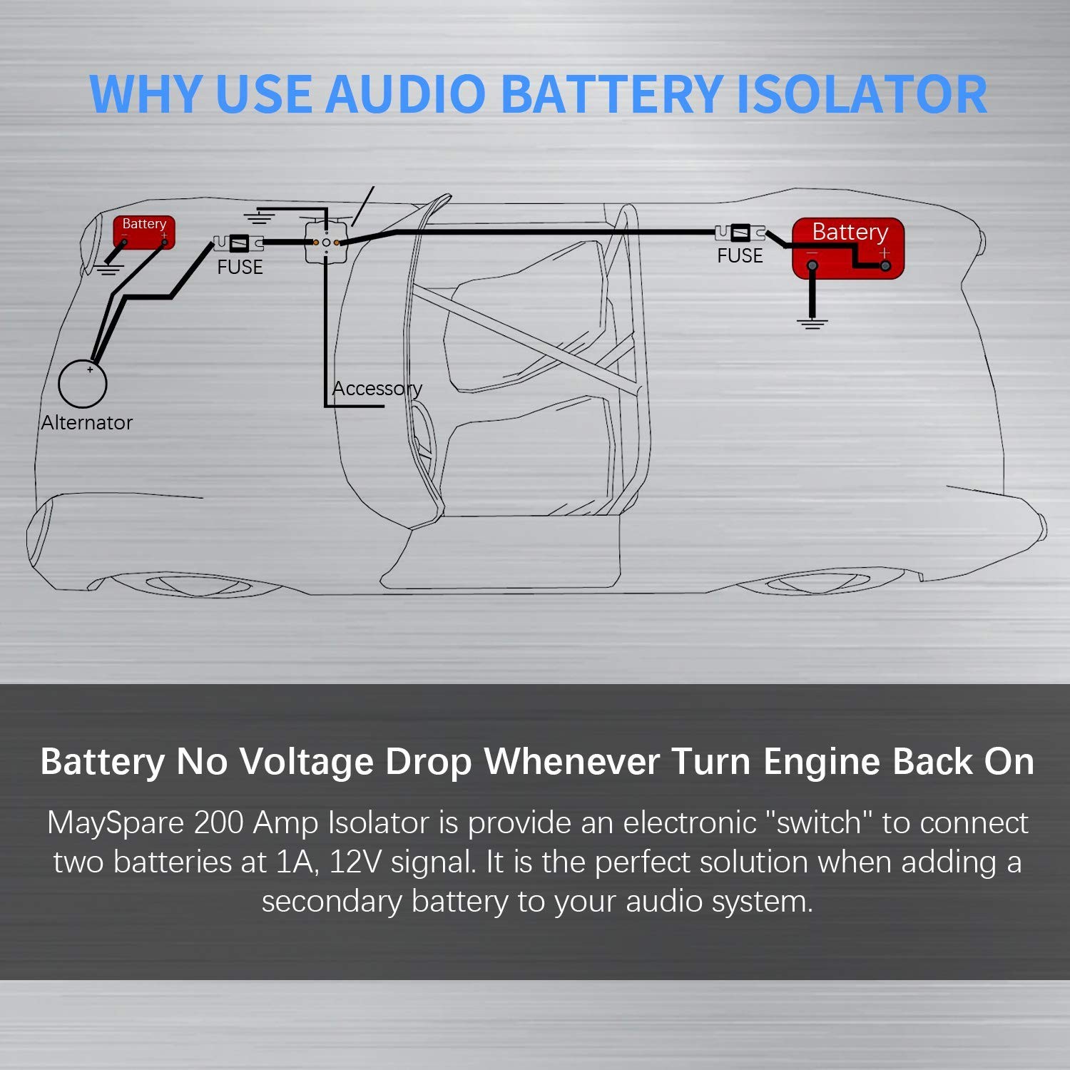 200A Mobile Audio Relay & Battery Isolator