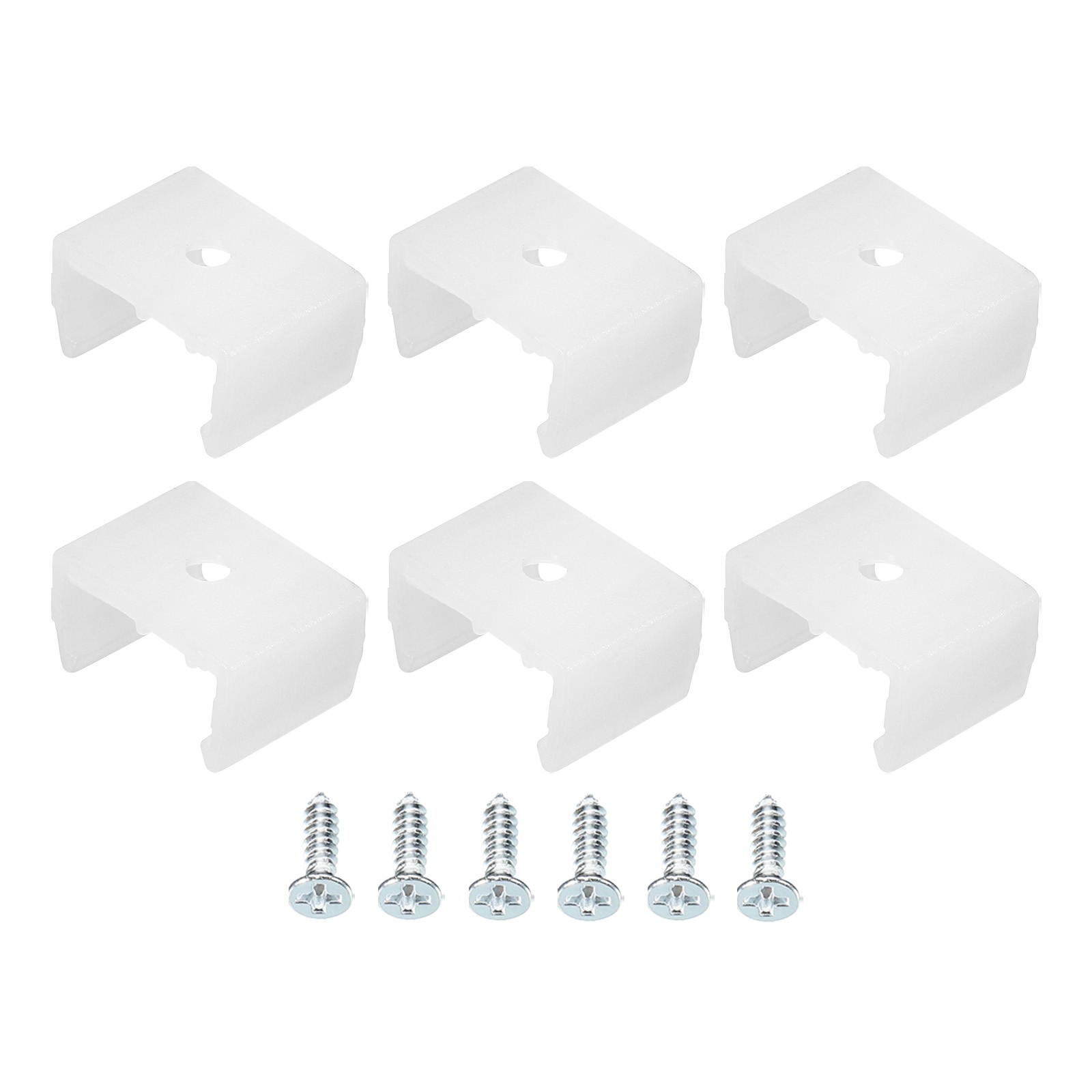 50PCS LED Mounting Clips Holder Mounting Bracket Fit 14mm to 17mm LED Strip
