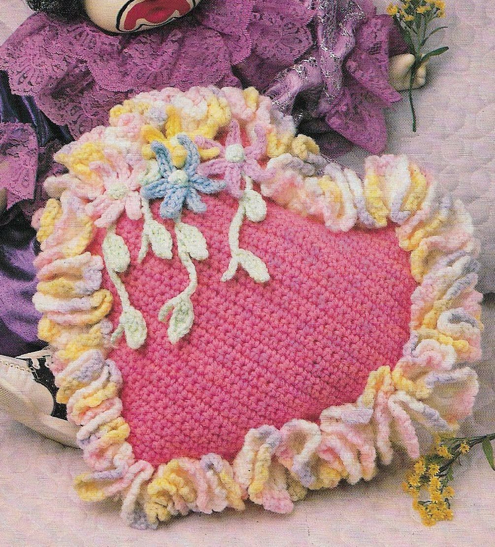 SWEETHEART PILLOW HOME DECOR DIGEST SIZE CROCHET PATTERN INSTRUCTIONS