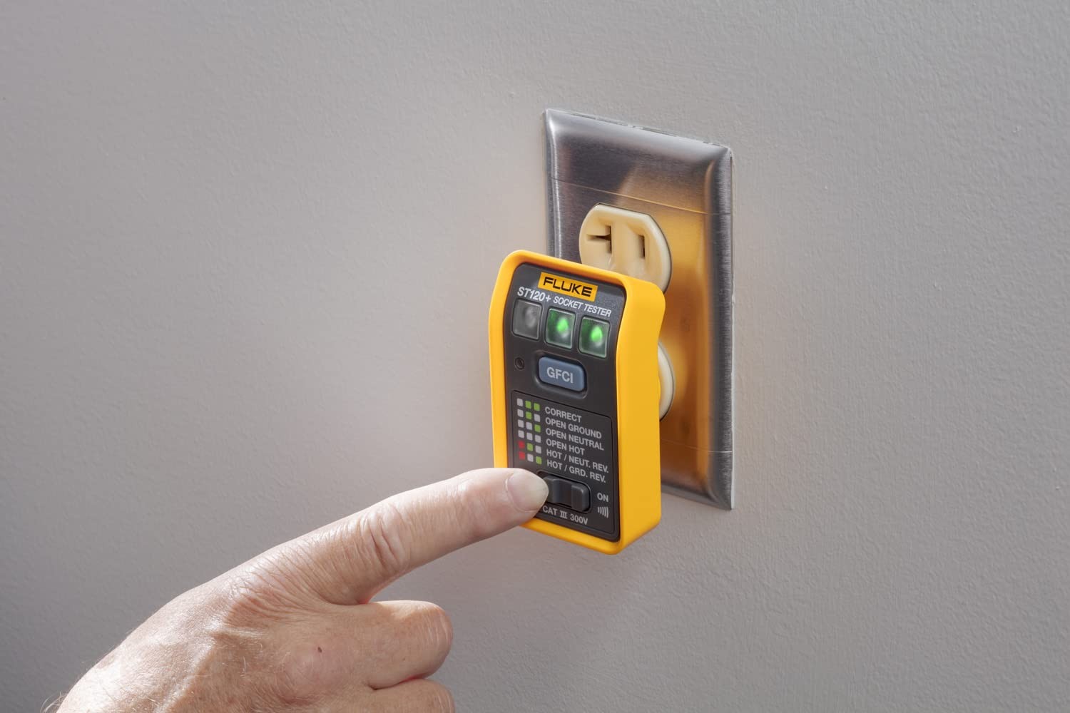 Fluke St120 Gfci Socket Tester Audible Beeper St120+