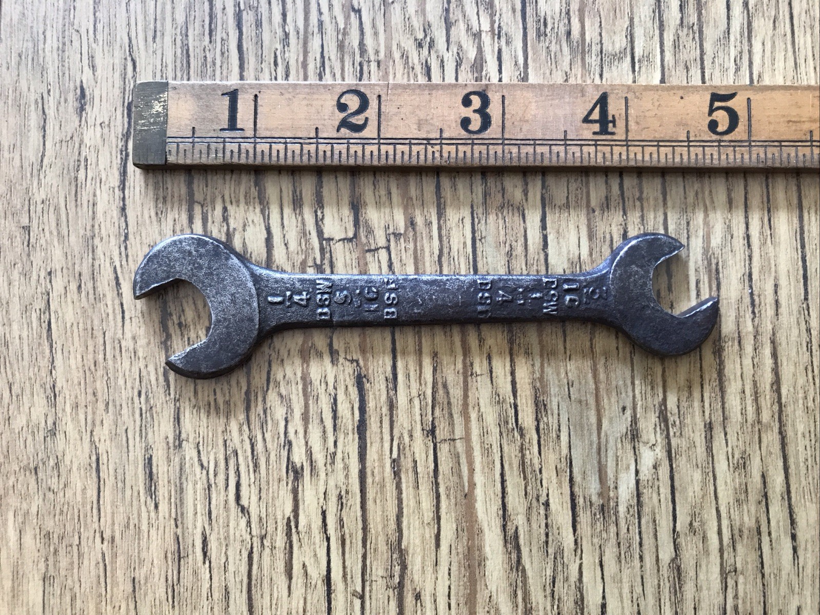 A Vintage Snail Brand 1/4” X 3/16” BSW Spanner Classic Car Tool.
