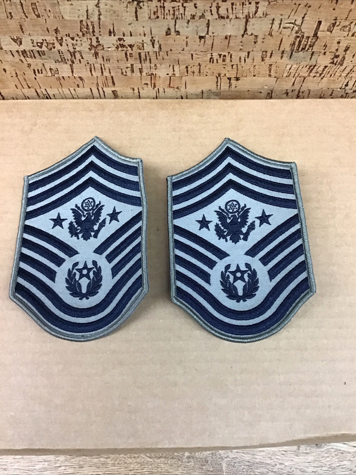 PAIR USAF BDG ABU Chief Master Sergeant of the Air Force Patches Vanguard Small