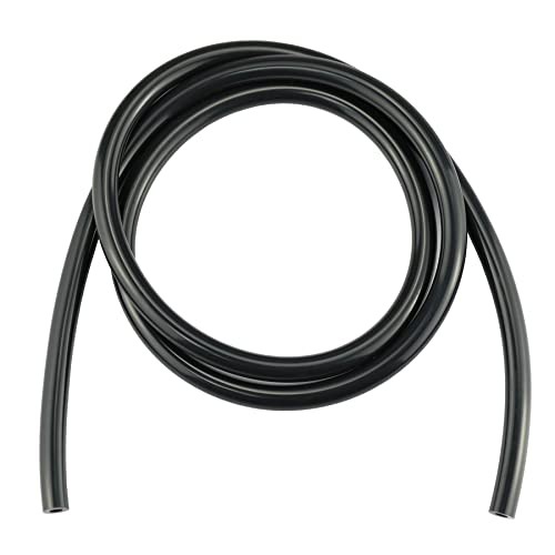 5FT ID 1/4" (6mm) High Temperature Silicone Vacuum 1/4" (6mm) - 5FT Black