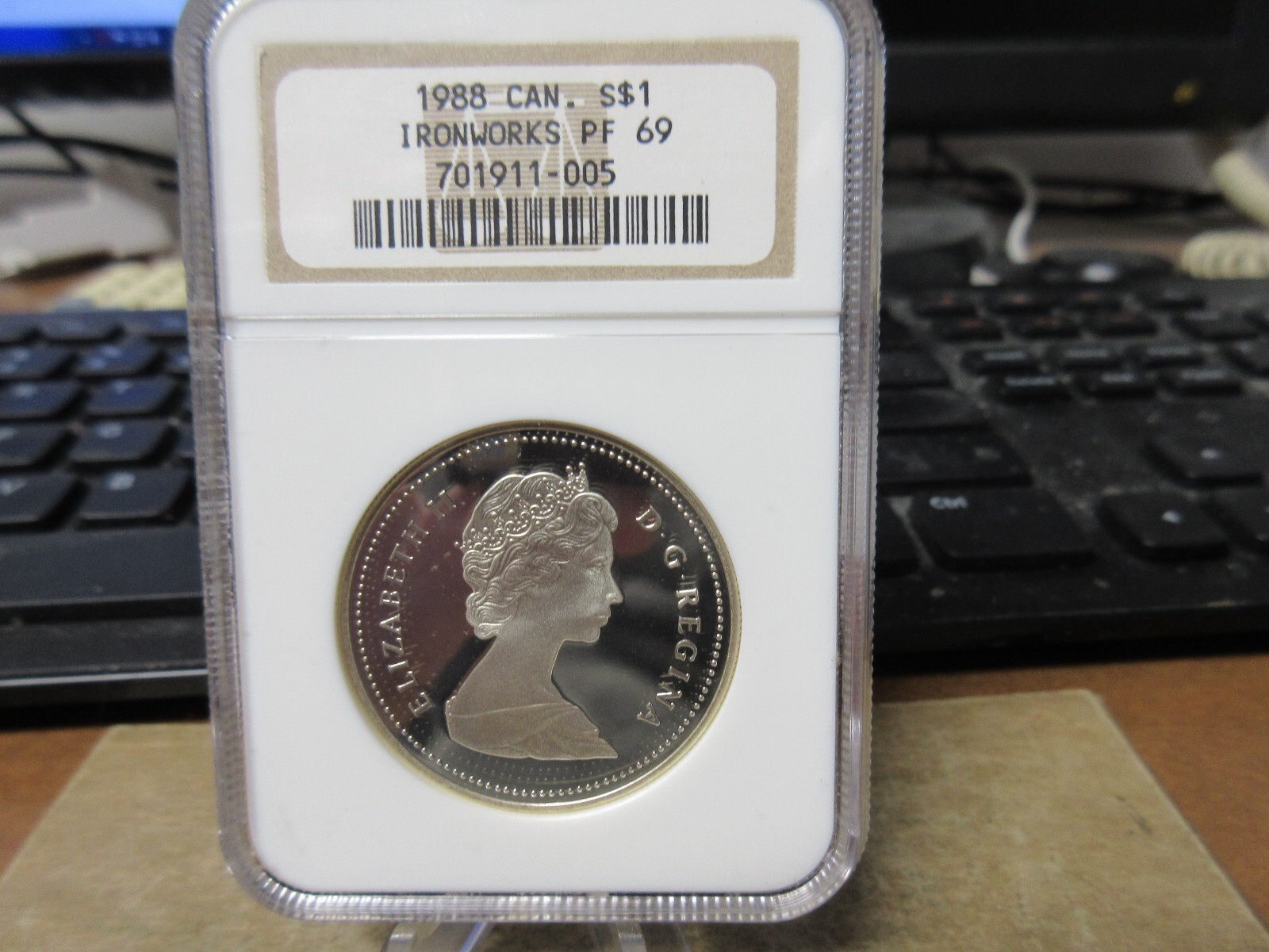 1988 Canada Silver Dollar Saint-Maurice Ironworks NGC PF69