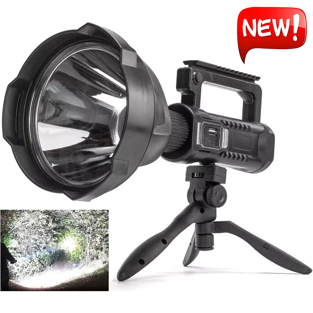 Rechargeable Spotlight 9000000 Lumens Handheld Hunting Flashlight Led Spot light
