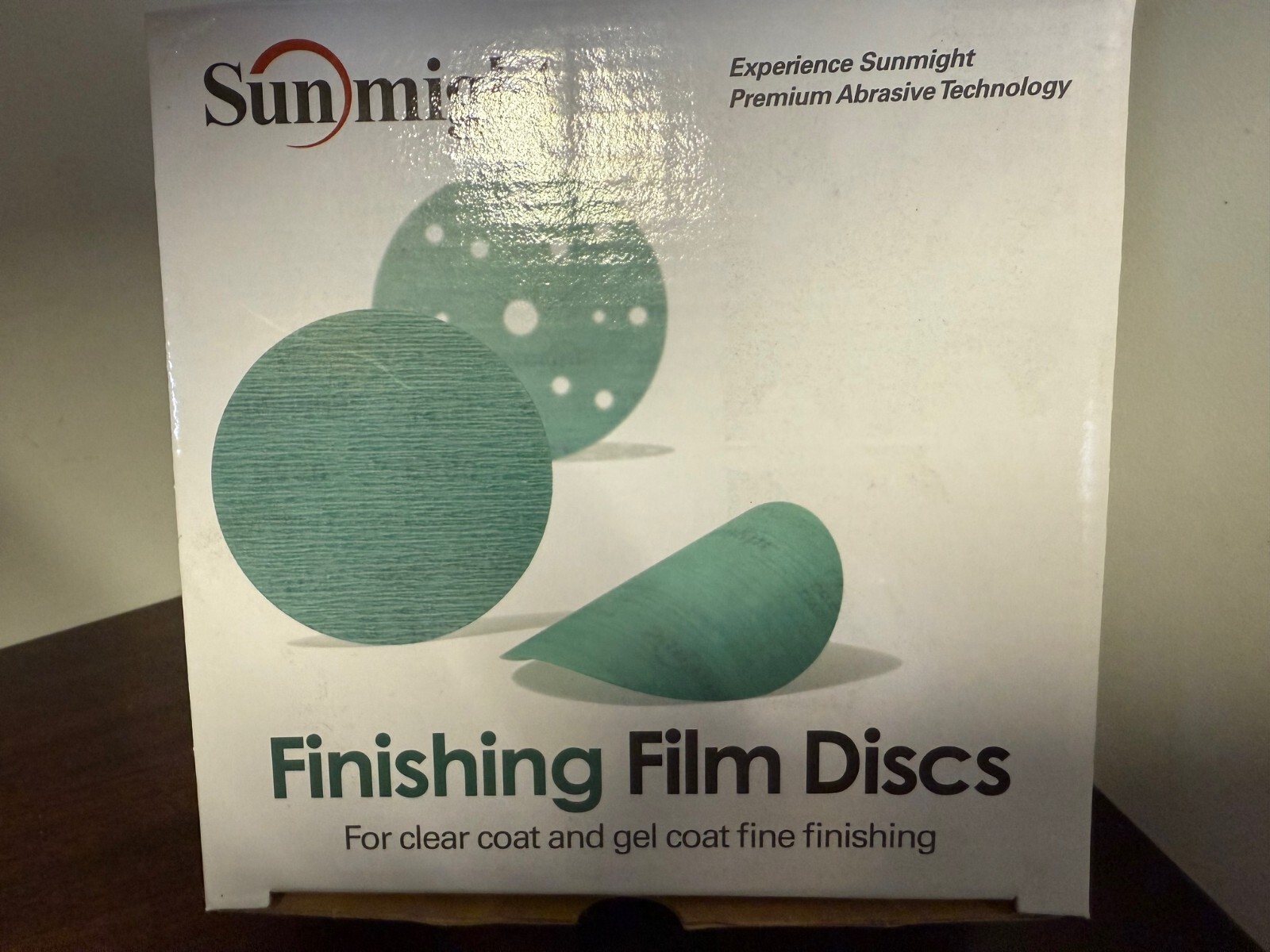 50ct Sunmight 6" Film Grip Discs 01419 P800 Abrasive * No Hole Disc * Brand New