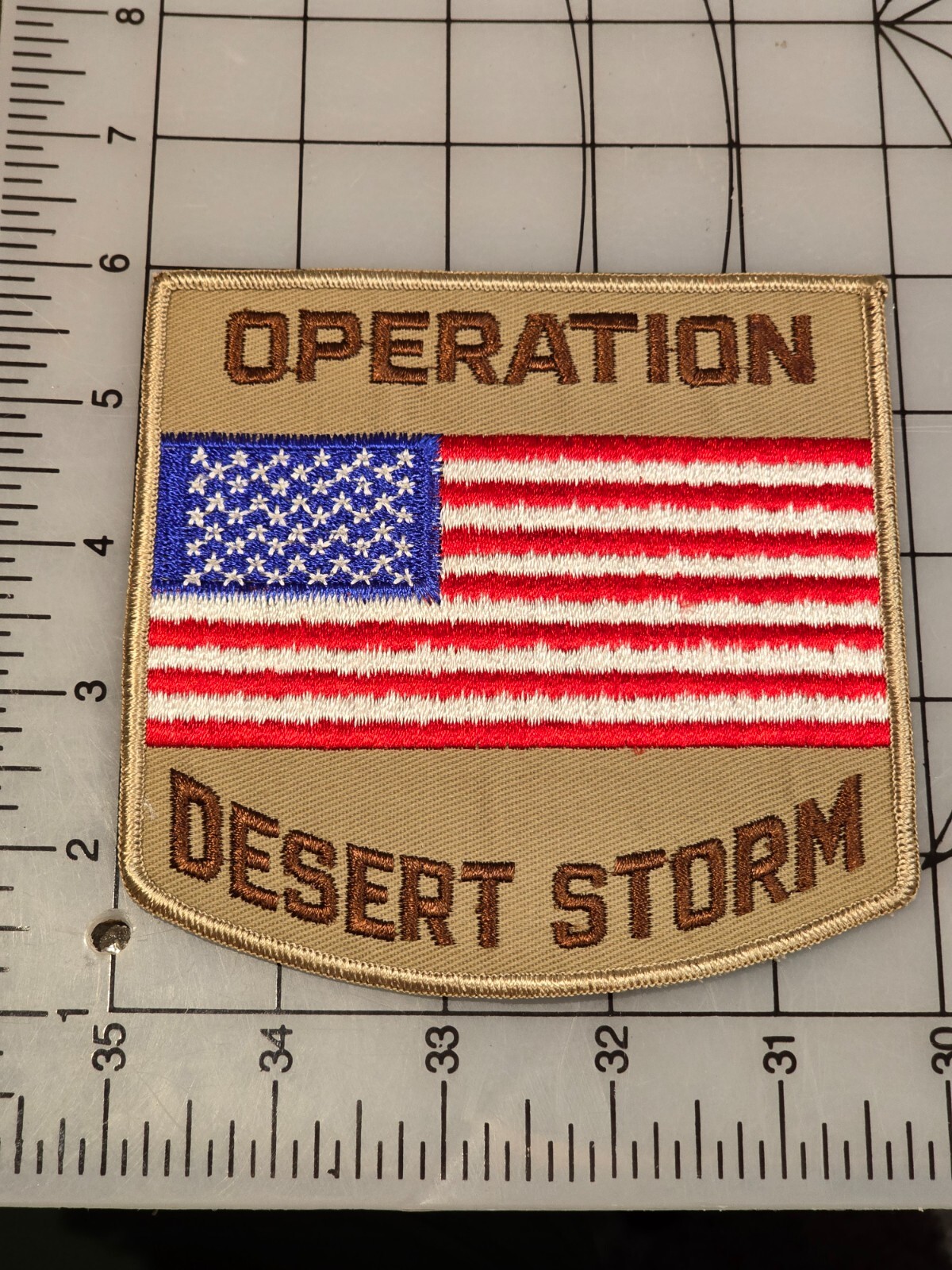 Original US Novelty Desert Storm Patch Large Version 3505