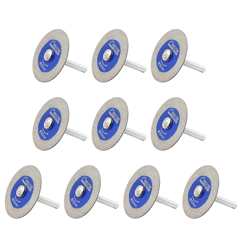 10pcs Diamond Glass Saw Blade 50mm Cutting Dics Engraving Disc Cut-of Wheel