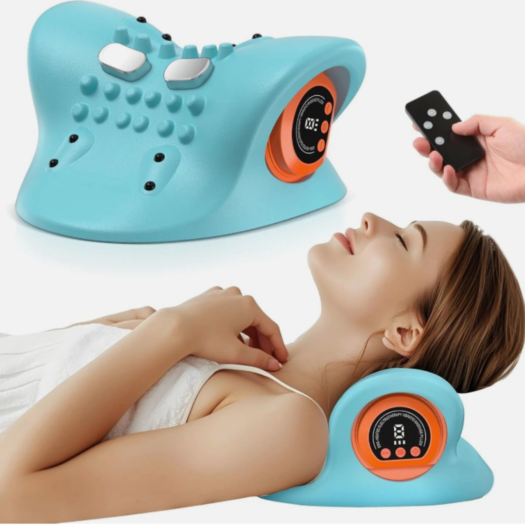 Massager New Neck Relaxer Portable Shiatsu Massage Pillow Cervical OY