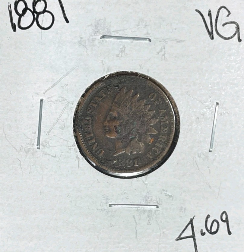 1881 INDIAN HEAD CENT ~ VG ~NICE COIN~