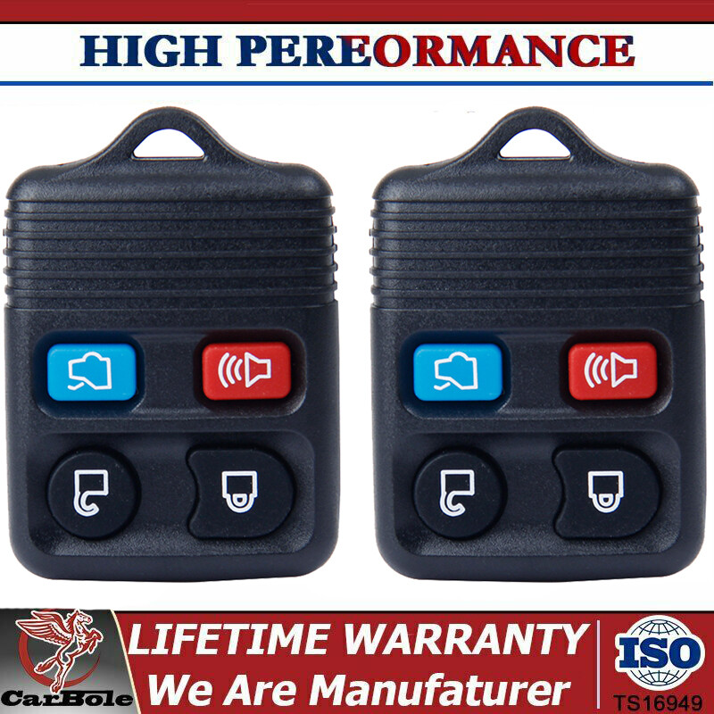 2 pack Keyless Entry Remote Control Key Fob 4-Button for Ford Mercury Lincoln