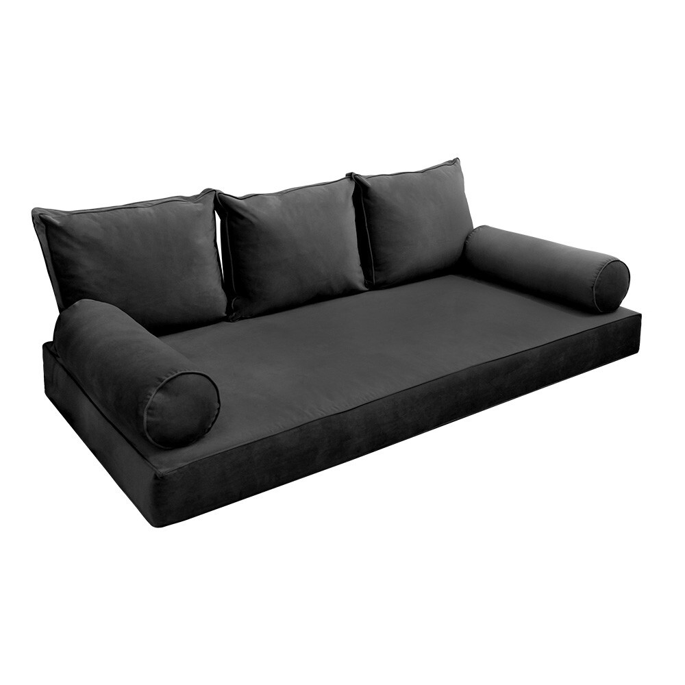 Model V3 TwinXL Velvet SamePipe Indoor Daybed Mattress Pillow Complete Set AD350