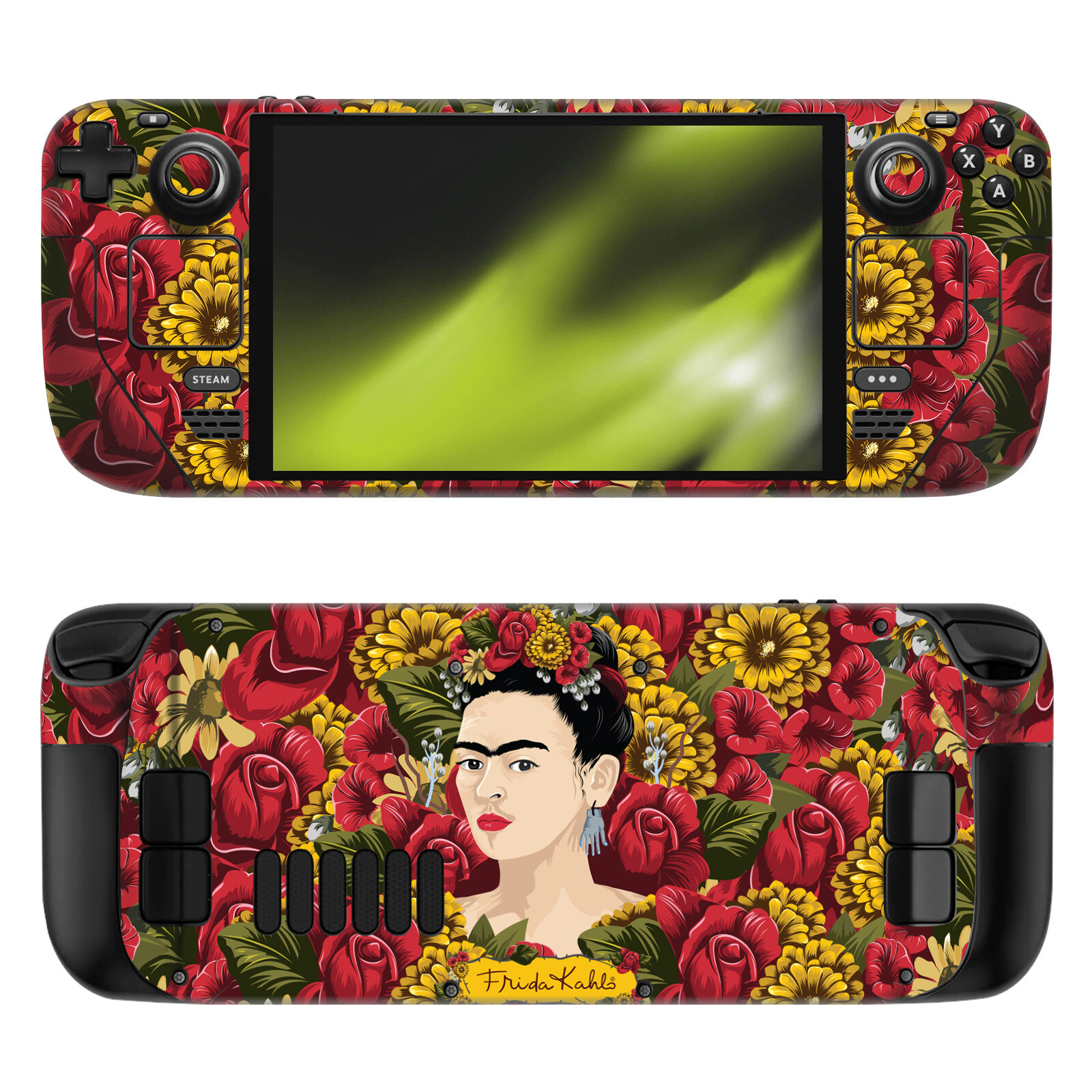 OFFICIAL FRIDA KAHLO FLORAL VINYL STICKER SKIN DECAL COVER FOR STEAM DECK OLED