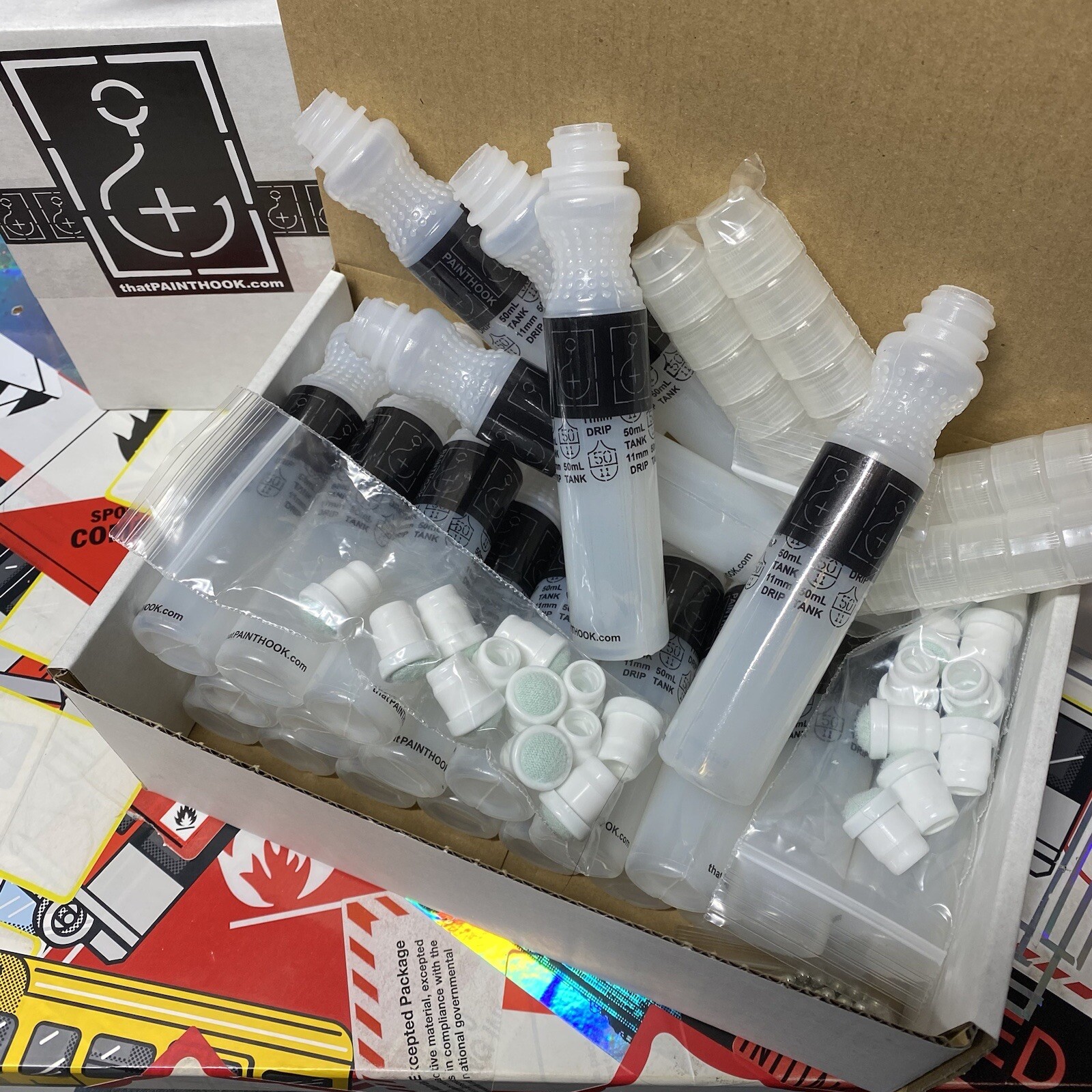 [24] Empty Drip Mop Mops Markers Graffiti Graff Painthook Art Lot Paint Ink