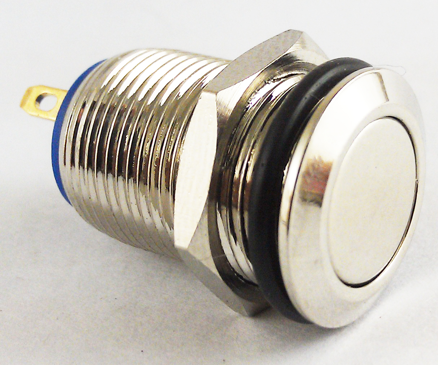 50pcs Metal Flat Top Push Button Momentary Horn Waterproof Switch 12mm QN12-B1