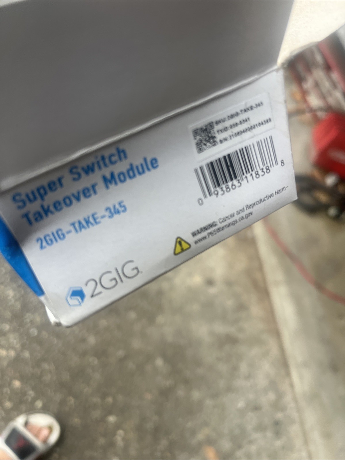 2GIG-TAKE-345 MHz Super Switch Wireless Home Security Takeover Smart Module